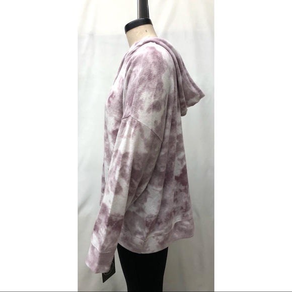 NWT 2LIV Wine Purple Tie Dye Hoodie - Picture 4 of 14